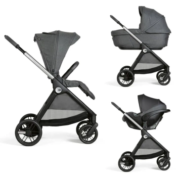Chicco Wózek Dziecięcy Bellagio z Gran Comfort i fotelikiem Kory Plus BLACK SATIN