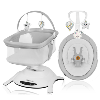 Lionelo Leżaczek bujaczek Bella Set Grey Concrete