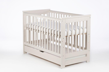 DREWEX Łóżeczko tapczanik EVA  Cashmere + szuflada