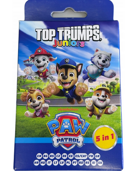 Winning Moves Gra karciana Psi Patrol TOP TRUMPS Junior 5w1