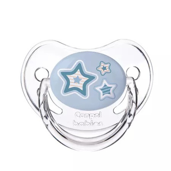 Smoczek 18m+ uspokajający silikon anatomiczny NEWBORN BABY niebieski Canpol babies