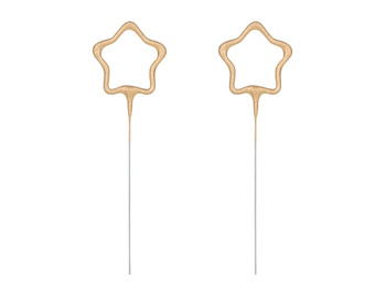 Zimne ognie Gwiazdki, złoty, 16.5cm (1 op. / 2 szt.)