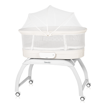 Lionelo Coral - łóżeczko, kołyska z funkcją wagi  White 