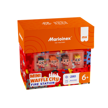 Marioinex Mini Waffle Zestaw Remiza Strażacka
