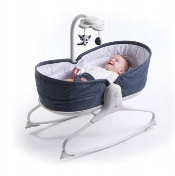 Wielofunkcyjny leżaczek-bujaczek z funkcją krzesełka 3w1-Granat Tiny Love