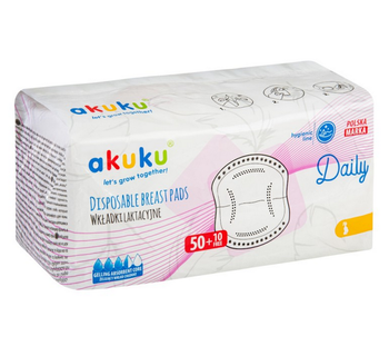 Akuku Wkładki laktacyjne 60 szt