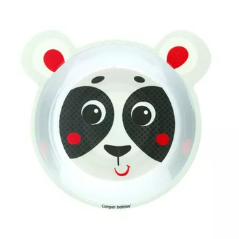 Canpol babies miska antypoślizgowa z melaminy 490ml HELLO LITTLE beżowa