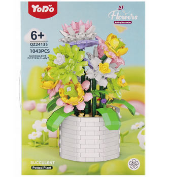 Mega Creative Klocki Konstrukcyjne Kwiaty 1043 szt.