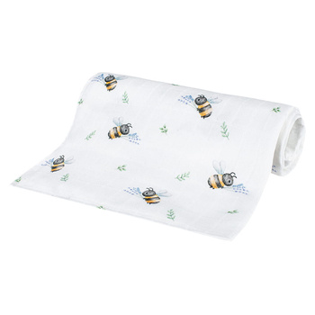 Bocioland Pieluszka Bambusowa 40x40 Pszczółki 