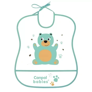 Canpol babies Miękki Śliniak zmywalny Cute Animals Miś