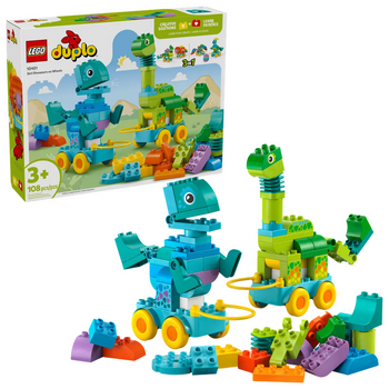 Lego 10451 Duplo 3 w 1 Dinozaury na kółkach