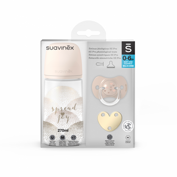 Suavinex Zestaw Spread Joy Beżowe Serce 