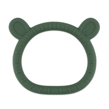 PETITE&MARS Gryzak silikonowy Teddy Misty Green 0m+