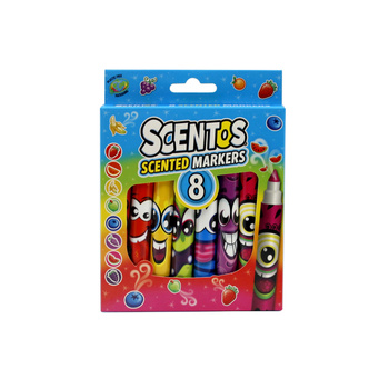 Scentos Pachnące Markery - Śmieszne Minki 8 szt.