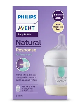 Avent Philips Butelka Natural Response z nakładką antykolkową AirFree 125ml