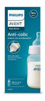 Philips Avent Butelka dla niemowląt 260 ml smok 1m+ SCY103/01