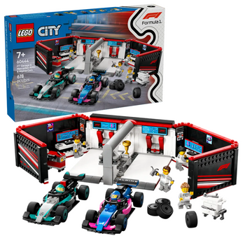 Lego 60444 City F1 Garaż i bolidy Mercedes-AMG i Alpine