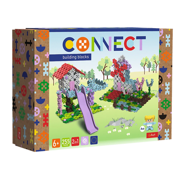 Zestaw klocków Connect 2w1 Domek na drzewie, wiatrak