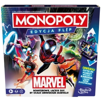 Hasbro Monopoly MARVEL Edycja Flip Wersja PL F9931