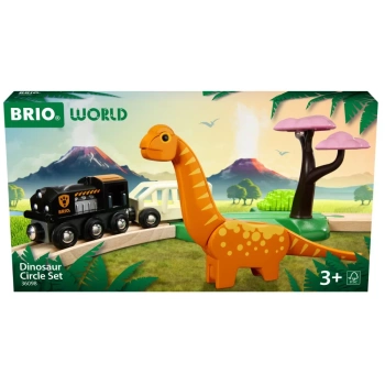 Brio Drewniana kolejka Dino Zestaw podstawowy 36098  
