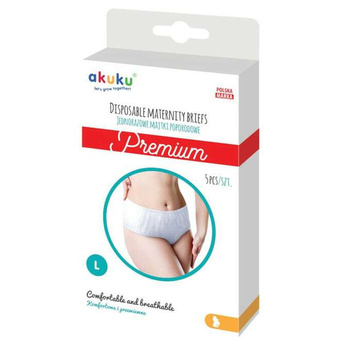 Akuku Jednorazowe majtki poporodowe PREMIUM 5 szt. rozmiar L