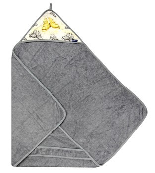 Texpol Bambusowe Okrycie kąpielowe 85x85 cm Motyl